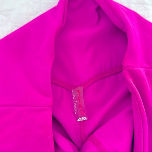 Free People FP Movement Wave Rider Leggings Size Small S Living Magenta Hot PINK - Picture 5 of 8